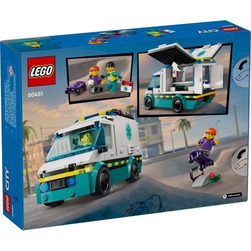 LEGO City Ασθενοφόρο Έκτακτης Ανάγκης 60451 5702017812410