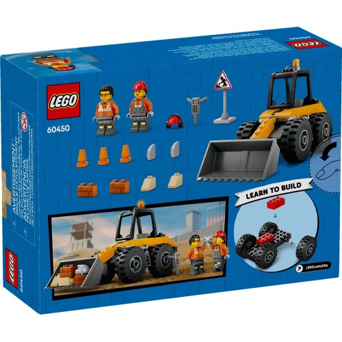 LEGO City yellow construction wheel loader 60450 5702017784687