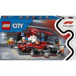 LEGO City f1 pit stop and crew with ferrari car 60443 5702017812496