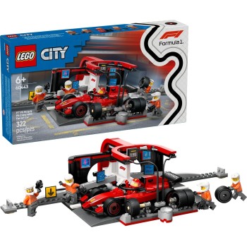 LEGO City Πιτ Στοπ F1® & Ομάδα Με Αυτοκίνητο Ferrari 60443 5702017812496