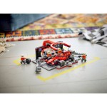 LEGO City f1 pit stop and crew with ferrari car 60443 5702017812496