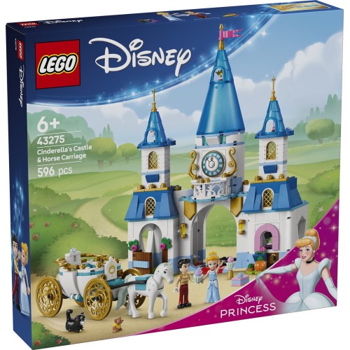 LEGO Disney Princess Το Κάστρο & Η Άμαξα Με Άλογα Της Σταχτοπούτας 43275 5702017814636