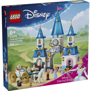 LEGO Disney Princess Το Κάστρο & Η Άμαξα Με Άλογα Της Σταχτοπούτας 43275 5702017814636