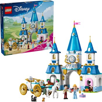 LEGO Disney Princess Το Κάστρο & Η Άμαξα Με Άλογα Της Σταχτοπούτας 43275 5702017814636