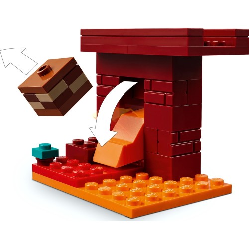 LEGO Minecraft Η Μάχη Στη Λάβα Των Εγκάτων 21266 5702017815404