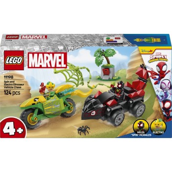 LEGO Marvel Avengers Marvel Super Heroes Κυνηγητό Σπιν Και Ελέκτρο Με Δεινοσαυρο-Οχήματα 11198 5702017814797