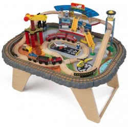 KidKraft Σετ Κατασκευής Σταθμού Μεταφοράς Με Τρένο Και Τραπέζι 17564 706943175644