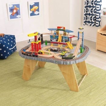 KidKraft Σετ Κατασκευής Σταθμού Μεταφοράς Με Τρένο Και Τραπέζι 17564 706943175644