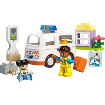 LEGO DUPLO Ασθενοφόρο & Οδηγός Για Παιχνίδι Μίμησης 10447 5702017816005