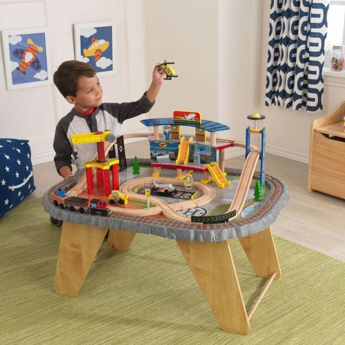 KidKraft Σετ Κατασκευής Σταθμού Μεταφοράς Με Τρένο Και Τραπέζι 17564 706943175644