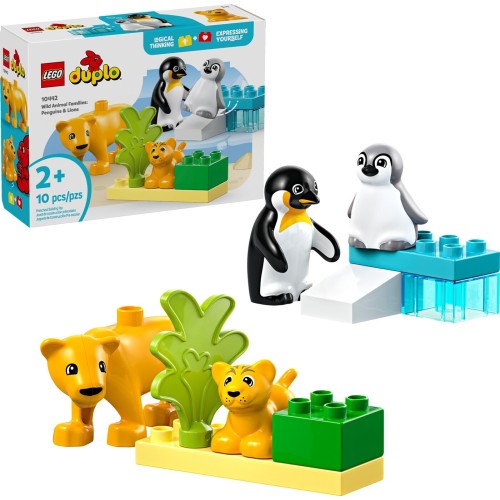 LEGO DUPLO Wild Animal Families: Penguins & Lions 10442 5702017783833