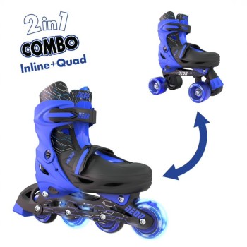 ΑΘΛΟΠΑΙΔΙΑ Yvolution Combo Skates 2 in 1 - Blue 53.NT10B4 0810012241878