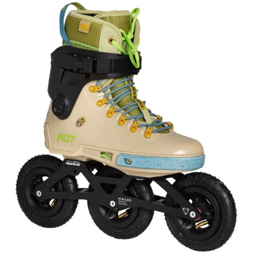 POWERSLIDE next renegade werbeski pro 125 πατίνια - μπεζ/πράσινο χρώμα μπεζ, μέγεθος 42-43 19.908422/42 4040333573747
