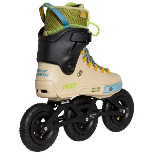 POWERSLIDE next renegade werbeski pro 125 πατίνια - μπεζ/πράσινο χρώμα μπεζ, μέγεθος 42-43 19.908422/42 4040333573747