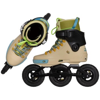 POWERSLIDE next renegade werbeski pro 125 πατίνια - μπεζ/πράσινο 19.908422 4040333573723