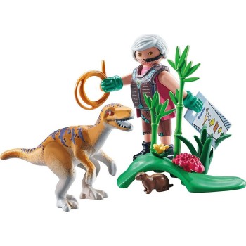 Playmobil Dinos Εξερευνητής Και Βελοσιράπτορ 71823 4008789718235