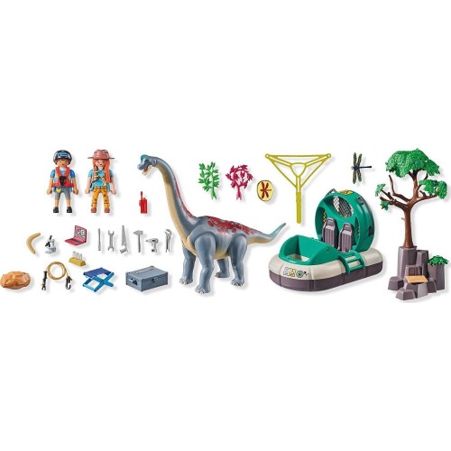 Playmobil Dinos Brachiosaurus With Hovercraft 71819 4008789718198