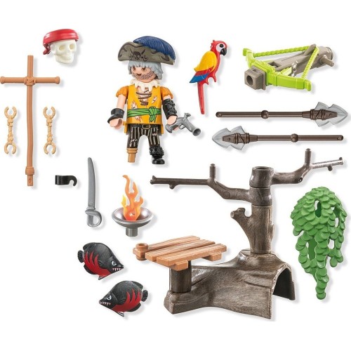 Playmobil Pirates Πειρατές Pirate With Ballista 71795 4008789717955