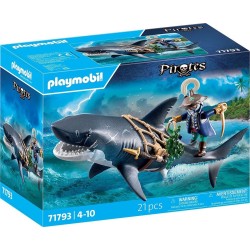Playmobil Pirates Πειρατές Giant Shark With Pirate 71793 4008789717931