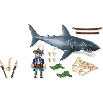 Playmobil Pirates Πειρατές Giant Shark With Pirate 71793 4008789717931