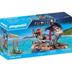 Playmobil Pirates Πειρατές Pirate Raft With Treasure 71794 4008789717948