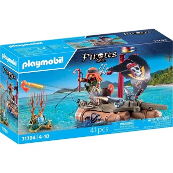 Playmobil Pirates Πειρατές Pirate Raft With Treasure 71794 4008789717948