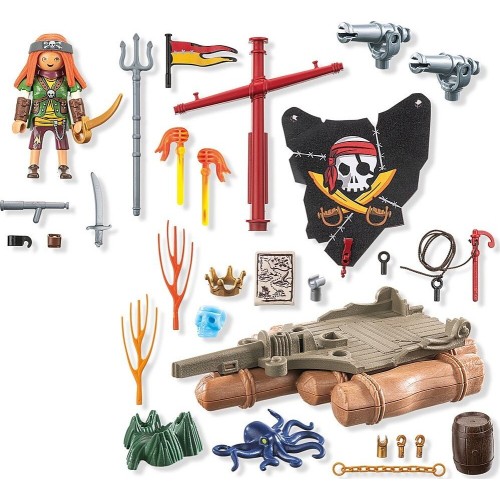 Playmobil Pirates Πειρατές Πειρατική Σχεδία Με Κανόνια 71794 4008789717948