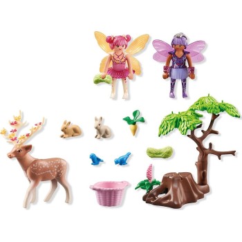 Playmobil Princess Magic Starter Pack Νεράιδες Με Ζωάκια Του Δάσους 71800 4008789718006