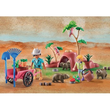 Playmobil Wiltopia Καταφύγιο Των Γούμπατ 71625 4008789716255