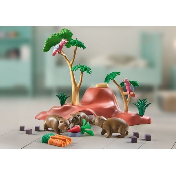 Playmobil Wiltopia Καταφύγιο Των Γούμπατ 71625 4008789716255