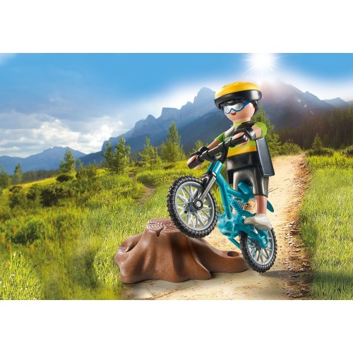 Playmobil Specialplus Ποδηλάτης Με Mountain Bike 71756 4008789717566