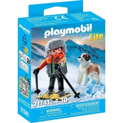 Playmobil My Life Hiker With Saint Bernard 71741 4008789717412