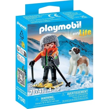 Playmobil My Life Ορειβάτης Με Σκύλο Του Αγίου Βερνάρδου 71741 4008789717412