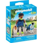 Playmobil My Life Jogger With Border Collie 71740 4008789717405