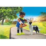Playmobil My Life Αθλητής Με Μπόρντερ Κόλεϊ 71740 4008789717405