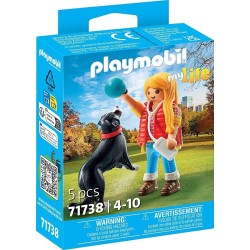 Playmobil My Life Γυναίκα Με Ορεινό Σκύλο Μπερνίζ 71738 4008789717382