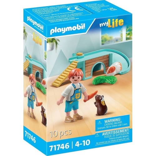Playmobil My Life Ινδικά Χοιρίδια Με Σπιτάκι 71746 4008789717467