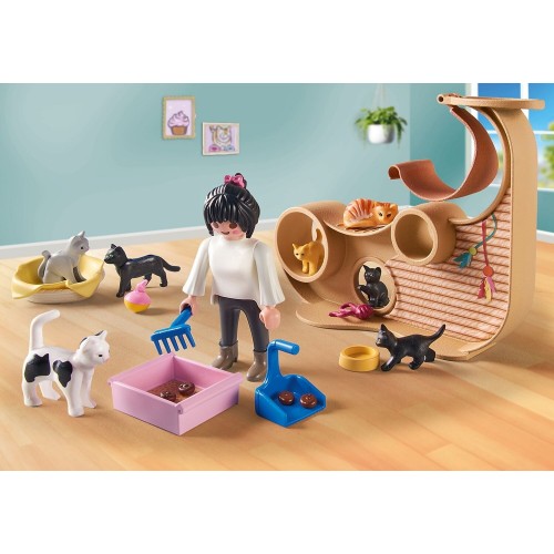 Playmobil My Life Καφετέρια Με Γάτες 71744 4008789717443