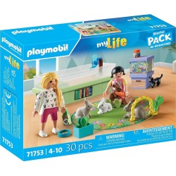 Playmobil My Life Starter Pack Παίζοντας Με Τα Κουνελάκια 71753 4008789717535