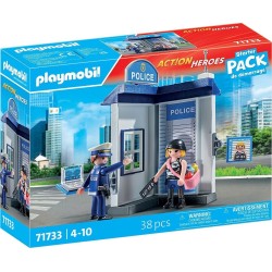 Playmobil Action Heroes Starter Pack Δωμάτιο Εξακρίβωσης Στοιχείων Συλληφθέντων 71733 4008789717337