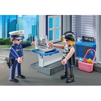 Playmobil Action Heroes Starter Pack Δωμάτιο Εξακρίβωσης Στοιχείων Συλληφθέντων 71733 4008789717337