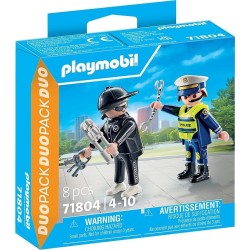 Playmobil Duo_pack Αστυνόμος Και Διαρρήκτης 71804 4008789718044