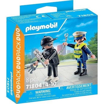 Playmobil Duo_pack Policeman And Burglar 71804 4008789718044
