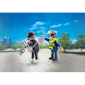 Playmobil Duo_pack Policeman And Burglar 71804 4008789718044