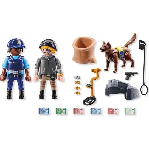 Playmobil Action Heroes Police Search With Dog 71731 4008789717313