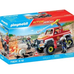 Playmobil Action Heroes Πυροσβεστικό Όχημα 4x4 71824 4008789718242
