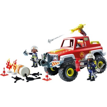 Playmobil Action Heroes Πυροσβεστικό Όχημα 4x4 71824 4008789718242