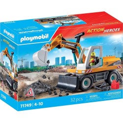 Playmobil Action Heroes Μεγάλος Εκσκαφέας Κατασκευών 71749 4008789717498