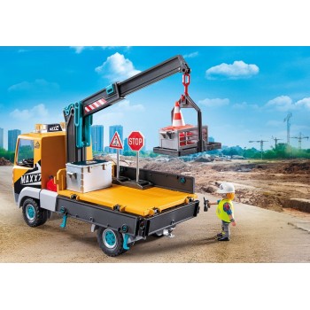 Playmobil Action Heroes Φορτηγό Με Γερανό 71750 4008789717504