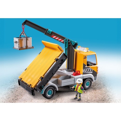 Playmobil Action Heroes Construction Truck With Crane 71750 4008789717504
